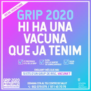 Imatge de la campanya institucional de vacunació
