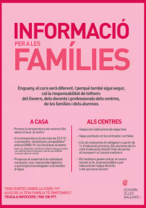 Informació sobre l'inici de curs