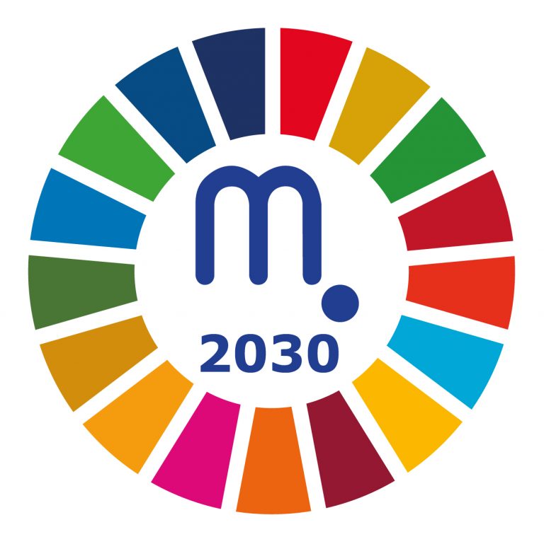 Logotipo de la campaña de Mater con la Agenda 2030